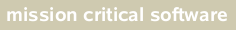 mission critical software